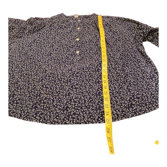 Old Navy Oversized Ditsy-Floral Corduroy Tie-Sleeve Top Size L EUC - Picture 6 of 8